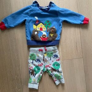 Baby Boden Fairytale Bears Matching Sweatshirt and Sweatpants